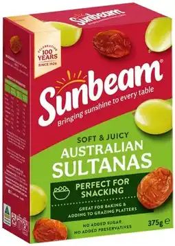 IGA Sunbeam Sultanas offer