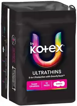 IGA U By Kotex Ultrathins Pads Selected Varieties offer