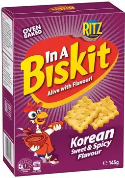 IGA In A Biskit Flavoured Crackers 145‑160g Selected Varieties offer