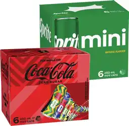IGA Coca‑Cola, Sprite or Fanta Mini 6x250mL Selected Varieties offer