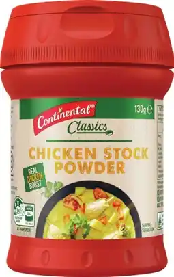 IGA Continental Stock Powder 120‑130g Selected Varieties offer