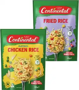 IGA Continental Flavoured Rice 115‑125g Selected Varieties offer