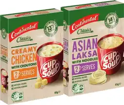 IGA Continental Classic Cup A Soup 2 Serve Selected Varieties offer