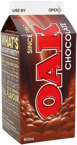 IGA Oak Flavoured Milk Selected Varieties offer