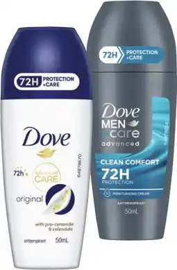 IGA Dove Advanced Care Deodorant Roll On Selected Varieties offer