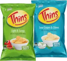 IGA Thins Chips 150‑175g Selected Varieties offer