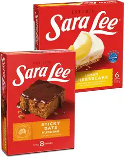 IGA Sara Lee Cheesecake 360‑425g or Pudding 475g Selected Varieties offer