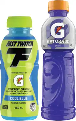 IGA Gatorade, G‑Active Electrolyte Water 600mL or Fast Twitch 350mL Selected Varieties offer