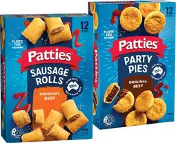 IGA Patties Sausage Rolls or Party Pies 12 Pack offer
