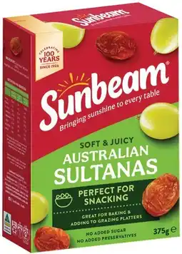 IGA Sunbeam Australian Sultanas offer