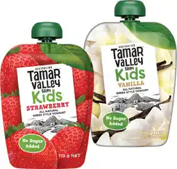IGA Tamar Valley Kids Greek Yoghurt Selected Varieties offer