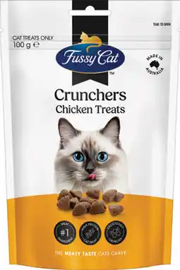 IGA Fussy Cat Crunchers Cat Treats Selected Varieties offer