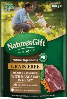 IGA Nature’s Gift Grain Free Wet Dog Food Selected Varieties offer