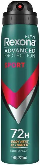 Rexona Advanced Protection 72hr Antiperspirant Spray Selected Varieties