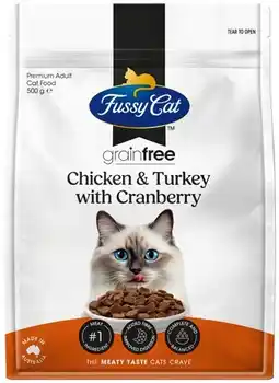 IGA Fussy Cat Grain Free Dry Cat Food Selected Varieties offer