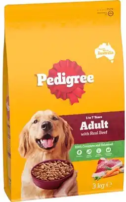 IGA Pedigree Dry Dog Food 2.5‑3kg Selected Varieties offer