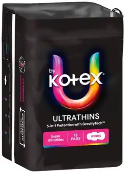 IGA U By Kotex Pads 6‑16 Pack Selected Varieties offer