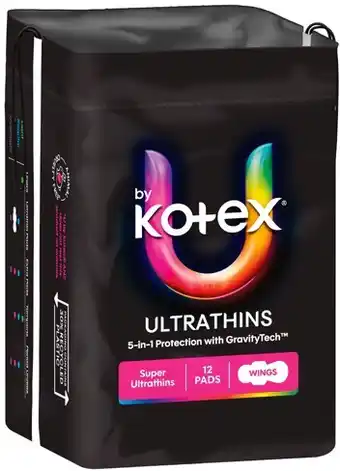 IGA U By Kotex Pads 6‑16 Pack Selected Varieties offer