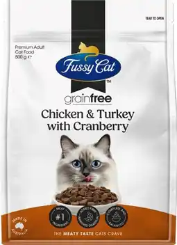 IGA Fussy Cat Grain Free Dry Cat Food Selected Varieties offer