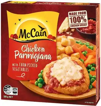 IGA McCain Red Box Frozen Meal Selected Varieties offer