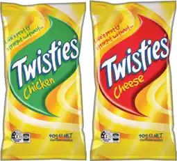 IGA Tasty Mix Small Bag 65-90g or Twisties Minis Cannister 40g Selected Varieties offer