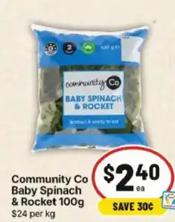 IGA Community Co Baby Spinach & Rocket offer