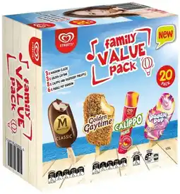 IGA Streets Ice Cream 16‑24 Value Pack Selected Varieties offer
