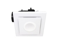 LivingStyles Emeline II 240 Ceiling Exhaust Fan with LED Light, Square, White offer