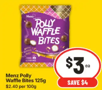 IGA Menz Polly Waffle Bites offer