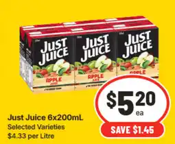 IGA Just Juice offer