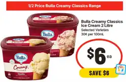 IGA Bulla Creamy Classics Ice Cream offer