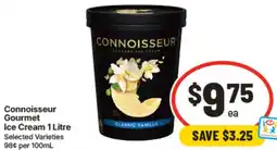IGA Connoisseur Gourmet Ice Cream offer