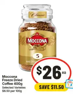 IGA Moccona Freeze Dried Coffee offer
