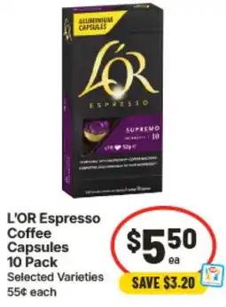 IGA L'OR Espresso Coffee Capsules offer