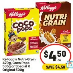 IGA Kellogg's Nutri-Grain offer
