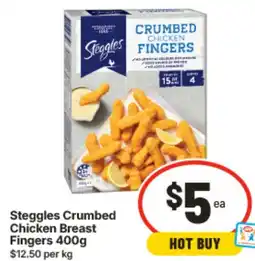 IGA Steggles Crumbed Chicken Breast Fingers offer
