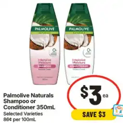 IGA Palmolive Naturals Shampoo or Conditioner offer
