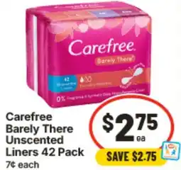 IGA Carefree Barely There Unscented offer