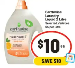IGA Earthwise Laundry Liquid offer