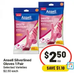 IGA Ansell Silverlined Gloves 1 Pair offer