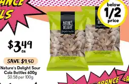 Drakes Nature's Delight Sour Cola Bottles offer