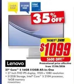 The Good Guys 27" Core 5 16GB 512GB All-in-One offer