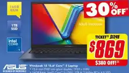 The Good Guys ASUS Vivobook 15 15.6" Core 5 Laptop offer