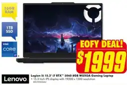 The Good Guys Legion 5i 15.3" 17 RTX 5060 8GB WUXGA Gaming Laptop offer