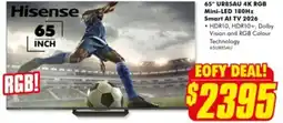 The Good Guys 65" UR8SAU 4K RGB Mini-LED 180Hz Smart Al TV 2026 offer