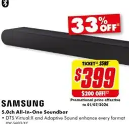 The Good Guys 5.0ch All-in-One Soundbar offer