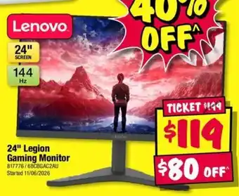 24" Legion Gaming Monitor