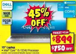JB Hi-Fi 15" Laptop offer