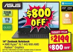 JB Hi-Fi 14" Zenbook Notebook offer