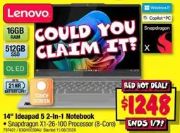 JB Hi-Fi 14" Ideapad 5 2-In-1 Notebook offer